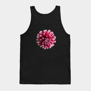 Red and white Dahlia flower Tank Top